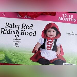 Baby Red Riding Hood Halloween Costume Infant Girls Size 12-18 Months